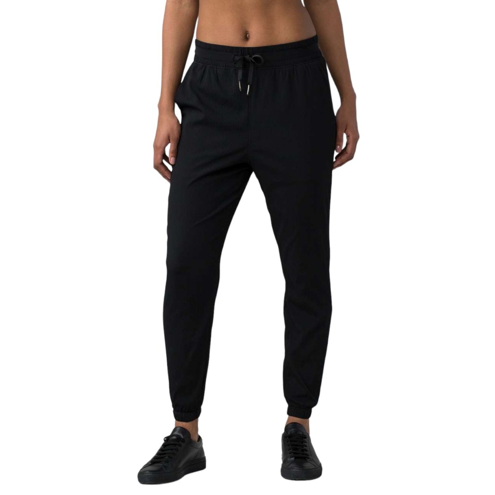 LULULEMON In Depth Jogger‎ Pant Black Elastic Waist Womens Size 4 W5AJRS